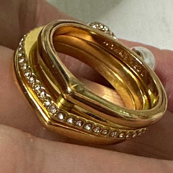 Tory Burch Miller pave / crystal charms  Ring - Picture 12 of 14